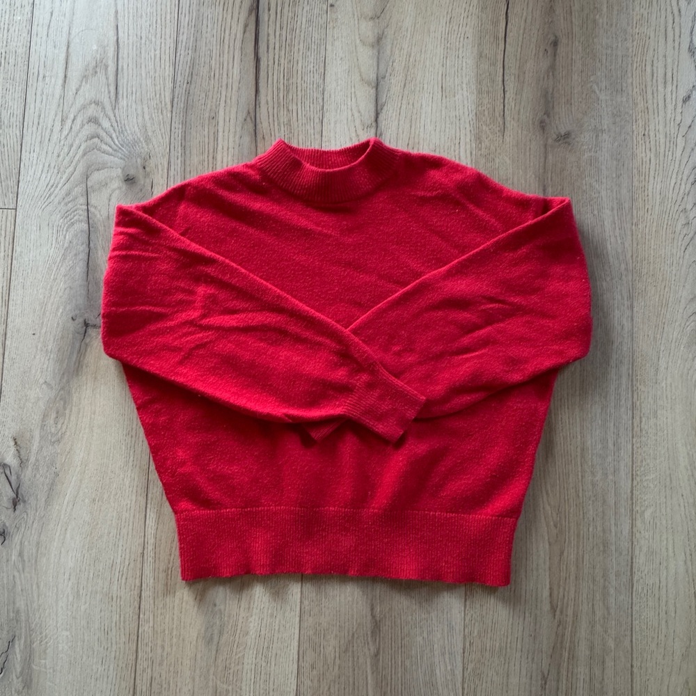 Twik (Simons) Merino Wool Blend Red Women's Sweater - Small